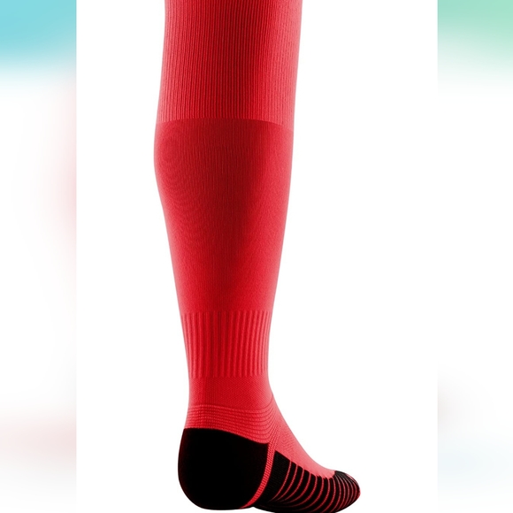Under Armour UA SOCCER athletic cushioned Over-the-calf OTC knee high sock red - Picture 6 of 11